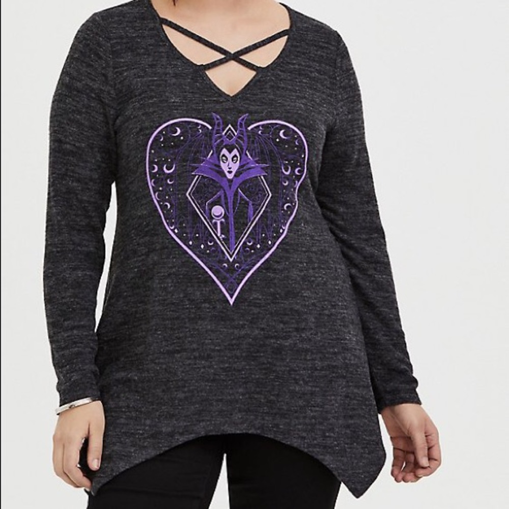 Torrid Maleficent Handkerchief Tunic